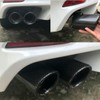 2Pcs Rear Exhaust Muffler Tip End Pipe for Toyota Camry