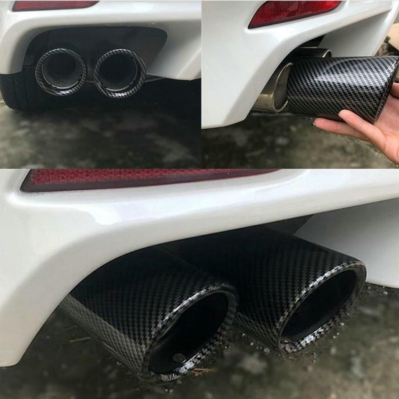2Pcs Rear Exhaust Muffler Tip End Pipe for Toyota Camry
