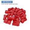sourcing map 100pcs Peg Hook Locks Stop Locks, 4mm ABS