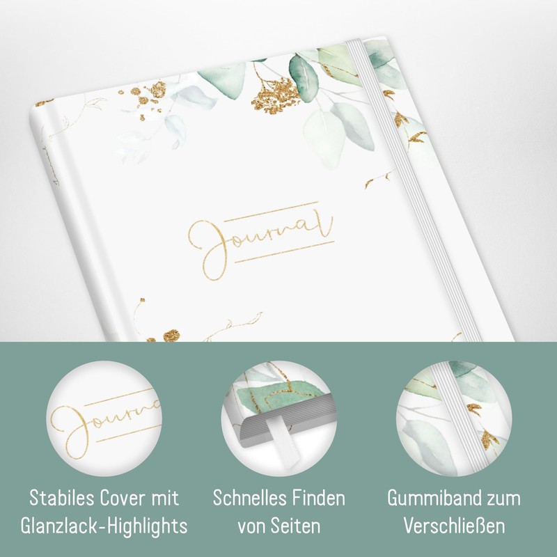Trendstuff by Häfft Bullet Journal Dotted A5 with Elastic Band
