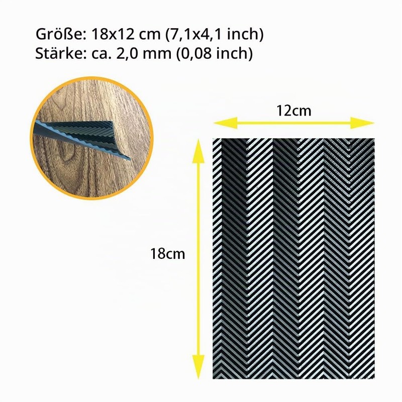 Unikstep 2 Pairs Shoe Sole Repair Rubber Plates, Shoe Sole