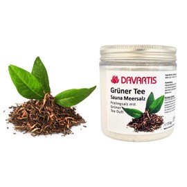 Davartis - Sauna Meersalz Körper Peelingsalz Grüner Tee - 250g