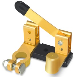 SDZONGES Battery Disconnect Switch, Battery Cut Off Shut Off Kill Switch 12v 24v, Top Post Knife Blade Master Switch for Marine Car Boat RV ATV Vehicles(Negative).