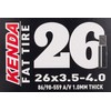 KENDA Tube-FAT BIKE- 26x3.5-4.0, 86/98-559 A/V , Black