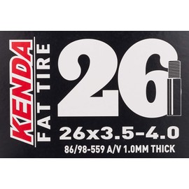 KENDA Tube-FAT BIKE- 26x3.5-4.0, 86/98-559 A/V , Black