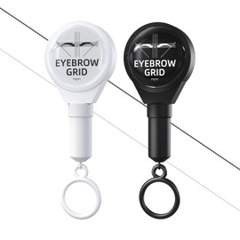 QUELLE 2Pcs Eyebrow Mapping String Reusable Black and White Pre-Inked String 23.6in Brow Mapping String for Microblading Supplies PMU Eyebrow Measuring TA633KIT