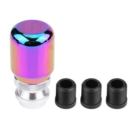 Car Universal Telescopic Adjustable Aluminum alloy Manual Gear Shift Knob Head(Dazzle Color)