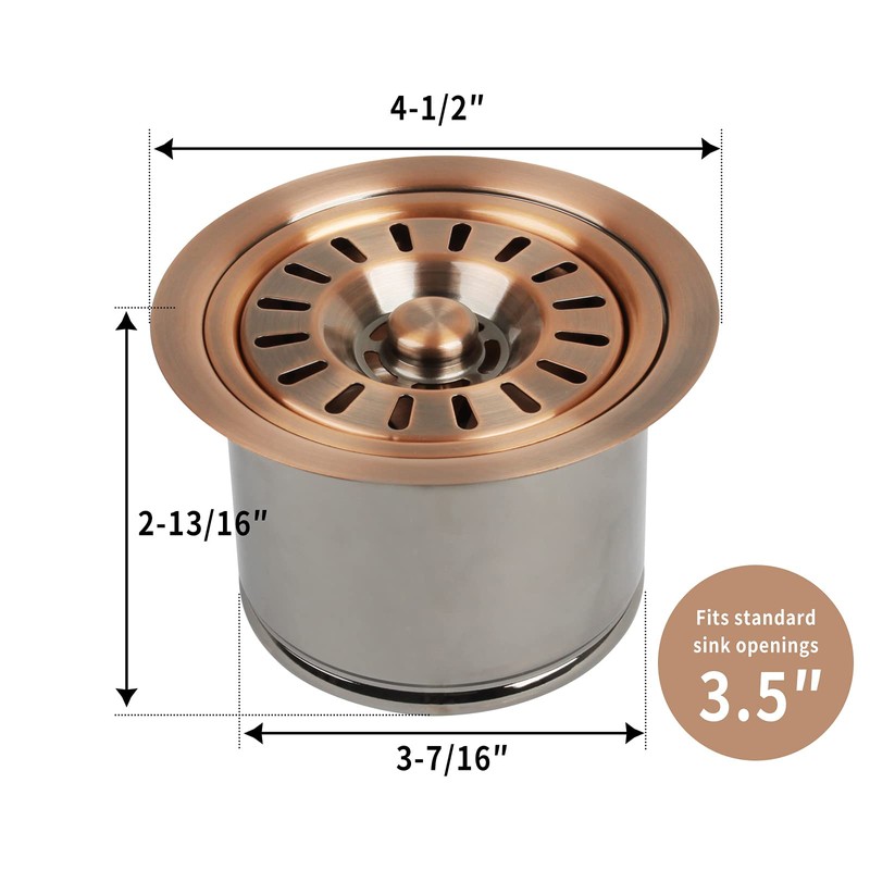 Akicon Kitchen Sink Garbage Disposal Flange Stopper, One Size Disposal