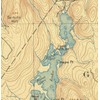 Little Sebago Lake - ca 1898 USGS Old Topographical Map