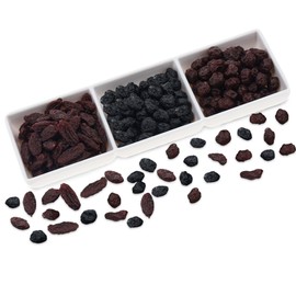 Woration 150g Simulated Dried Fruit with Bowl Set Artificial Dried Grape & Cranberries & Blueberries Food Model Home Kitchen Table Decoration