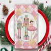 Croar Pink Christmas Tree Nutcracker Kitchen Dish Towels Set of