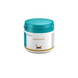 almapharm MultiVital K | 250 g | Ergänzungsfuttermittel für Katzen | Bedarfsgerechte hypoallergene Mischung von Vitaminen und Mineralstoffen