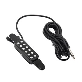 Acoustic Guitar Pickup WorthPlanet Acoustic Electric Transducer 12 Sound Hole Magnetic Pickup Transducer for Acoustic Guitar Accessories W090005