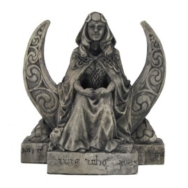 Dryad Design Moon Goddess Statue Stone Finish