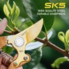 Garden Shears, Handheld Pruning Shears for Heavy Duty, Ergonomic Gardening