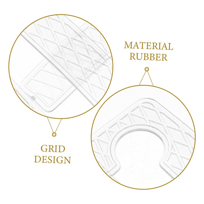 LALAFINA 40pcs Slip Glass Door Hinge Pad Replacement Gasket for