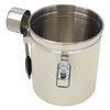Coffee Canister Airtight Stainless Steel Kitchen Food Storage Container with