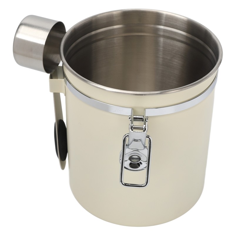 Coffee Canister Airtight Stainless Steel Kitchen Food Storage Container with