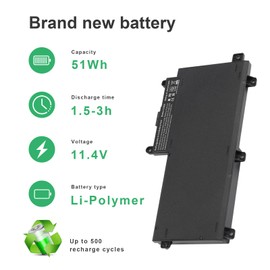 Fancy Buying New CI03 CI03XL Laptop Battery for HP ProBook 640 G2 645 G2 650 G2 655 G2 640 G3 645 G3 650 G3 655 G3, Fit CIO3XL CI03 CIO3 HSTNN-UB6Q HSTNN-LB6T HSTNN-PB6K 801554-001