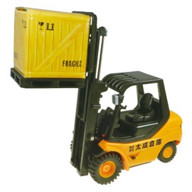 Doyusha 2.4 GHz RC Construction Machine, 1/20 Mini Forklift, Orange, Electric Radio Control