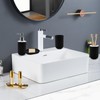 WBJKZJD Bathroom Accessory Set, 4 pcs Shatter-Resistant Resin Bathroom Accessories