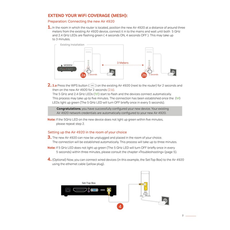 Smart Mesh WiFi Extender - Frontier Secure Air 4920 -