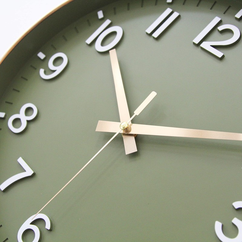 HZDHCLH Wall Clocks Battery Operated,12 inch Silent Non Ticking Modern