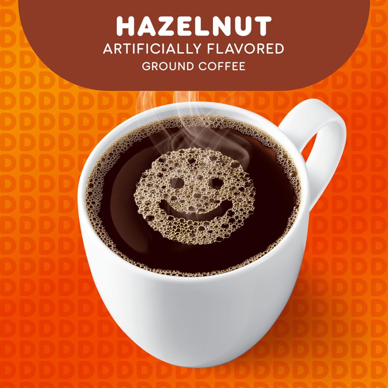 Dunkin' Hazelnut Flavored Coffee, 60 Keurig K-Cup Pods,10 Count (Pack