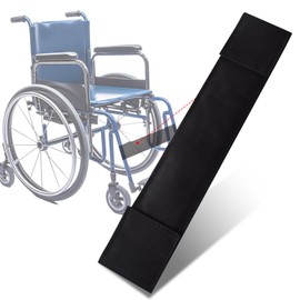 Adjustable Wheelchair Footrest Belt Set,Oxford Cloth Leg Straps for Seniors,Disabled,19.68,4.05 in Seat Width Universal Calf Support Straps, Black