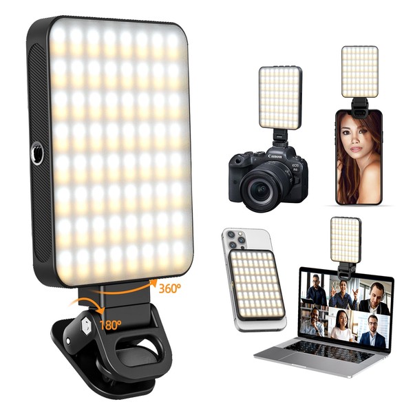 UCINNOVATE Selfie Light, Rechargeable Cell Phone Fill Light 3 Modes,