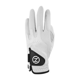 Zero Friction Men's Cabretta Premium Leather Golf Gloves, Left Hand, One Size, White