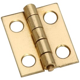 Hinge Outlet 3/4" x 5/8" Small Narrow Hinges - Solid Brass - 4 Pack