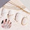 Nail Art Slim Nail Chain 0.6 / 0.8mm Ball String Chain / 네일아트 슬림 네일 체인 0.6 / 0.8mm 볼 줄 체인