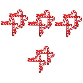 OSALADI 4sets Unique Christmas Decor Cane Candy Wall Stickers Decorative Wall Art for Home 2pcs*4