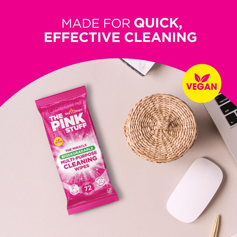 Stardrops The Pink Stuff Miracle Multi-Purpose Cleaning Wipes – 216