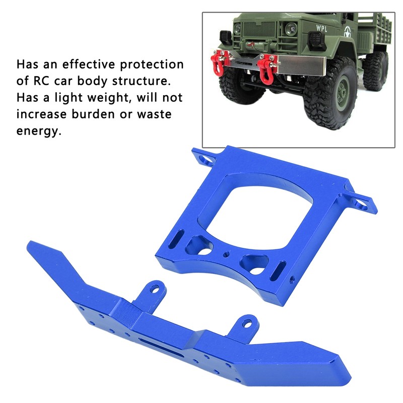 RC Metal Bumper Front Rear Car Defender Set Aluminum for
