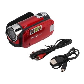 Video Camera Camcorder Full HD Camera Recorder 270° Rotation 2.7 Inch Color Screen 16X Zoom Digital Camcorders Rouge