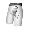 Compression Short w/AirCore Hard Cup YTH White S