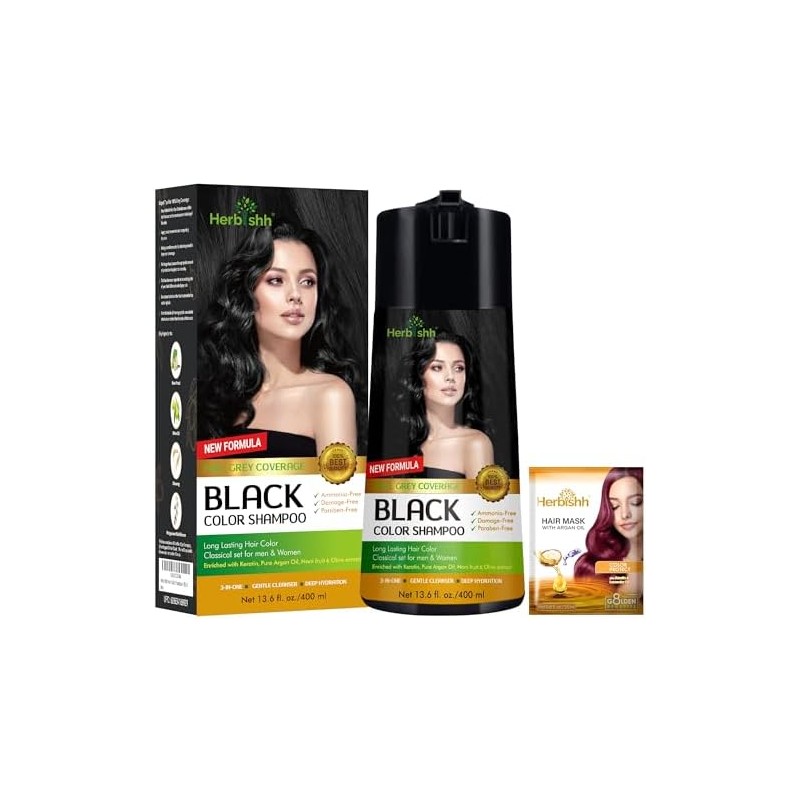 Herbishh Champú de color para cabello - Champú y acondicionador