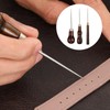 Pack of 3 Awl with Wooden Handle Puncher Leather Tool