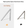 Anjuer Wall Mounted Drying Rack Clothes Hanger Folding Wall Coat