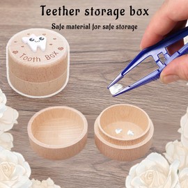 ZEPIQOR 1 x Tooth Box Milk Tooth Box Girls Boys Tooth Box Milk Tooth Box Gift Ideas for Christening and Birthday Gifts for New Parents