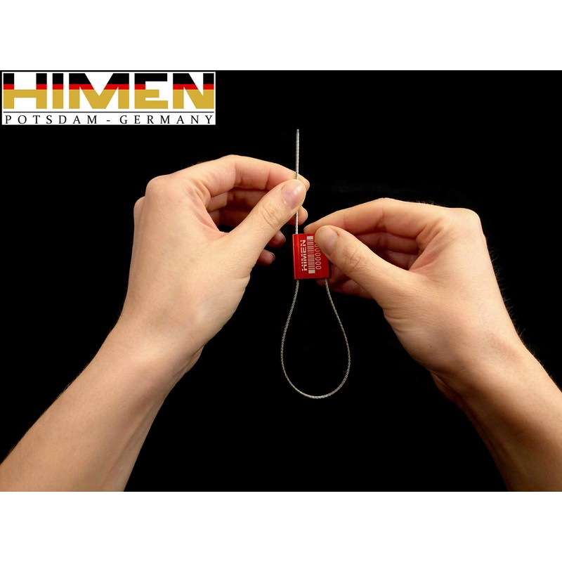 50x metal seals with wire rope by HIMEN | consecutively