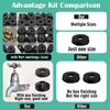XBVV 106 PCS Faucet Washer Assortment Kit with Assorted Flat