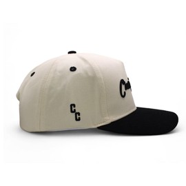 Classic Cowboy The Kelce Snapback Cap for Men and Women – Off-White and Black Adjustable Snap Back Hat – Ideal for Outdoors and Everyday Wear