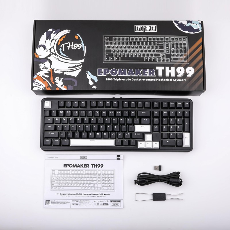 EPOMAKER TH99 Tri-Mode Wireless Mechanical Keyboard with 8000mAh Battery, Hot