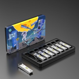 [8 Pack] 1G SFP SX LC Multimode Module 550 Metres, 1000Base-SX Mini-Gbic Transceiver Compatible with Cisco GLC-SX-MMD, Meraki, Mikrotik, Ubiquiti UniFi UF-MM-1G, Netgear, D-Link, Zyxel and More