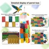 Bird Parrot Chewing Toy, MQUPIN Parrot Chew Toy, Colourful Natural