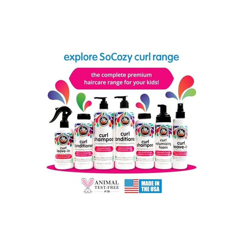 SoCozy Curl Leave-In Conditioner - Detangles and Restores Curls While