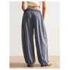 SOLY HUX Women's Baggy Pants Drawstring Waist Jogger Sweatpants with